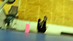 Hey, wanna see this Asian in tight leggings at the gym?