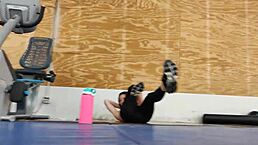 Hey, wanna see this Asian in tight leggings at the gym?