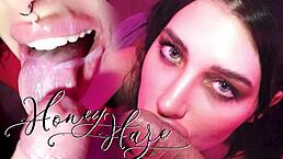 beautiful stepsister craves cum in her mouth after deepthroat