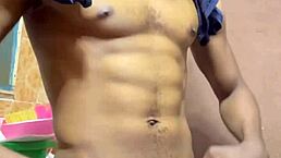 watch him jerk that big black cock?