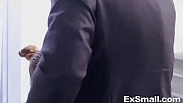 Petite performer shares oral and intense moments