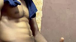 watch him jerk that big black cock?