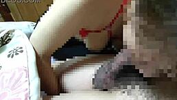 An older mature woman gives a sloppy handjob and blowjob leading to a messy cumshot