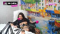 flavia oliver performs oral sex on natasha steffens during california podcast recordings