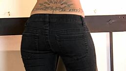 Ivy Black Strips Nude, Ripping Clothes Off Her Ass