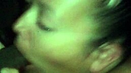 Watch her give a sloppy blowjob to that monster cock, deepthroating it all the way in homemade style.