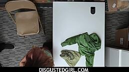 Security Officer Shows Thief No Need For Cucumber In Office Sex