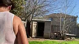 i got my shirt soaked while filming at home with natural tits and amateurs