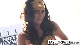 taylor vixen as wonder woman showing off nude curves 😍