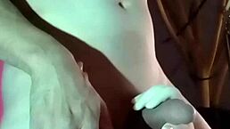 Can you handle this monster cock sucking the real doll's big tits?