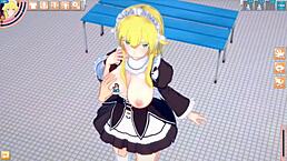 Re Zero Frederica Gets Her Big Tits Rubbed in 3DCG Hentai Anime
