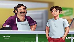 i spied on teen masturbation in summertimesaga hentai anime episode 2 scene 20