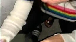 Rough outdoor fucking with big cock guy