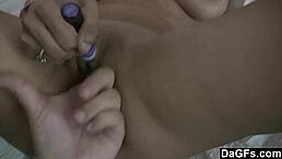 Brunette Toys Herself Before Hard Fucking