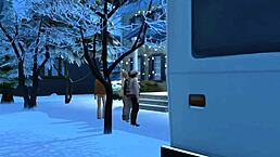 a sims 4 parody of national lampoon's christmas vacation