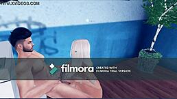 naughty office lady gives boss blowjob at work