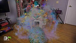 Big ass elf spanked by Mrs. Claus!