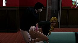 Group sex with spanking, fucking, and threesome activities