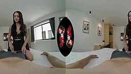 super hot latina in her first vr porn scene, ready for action?
