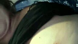 teresa enjoys stroking my big cock in a playful moment.