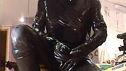 roxina rides in super hot latex