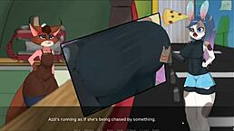 In Viv the Game, a hot girl without bra faces creepy subway people.