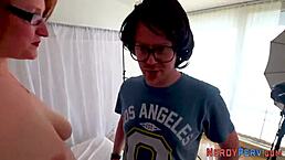 British woman performs oral on nerd