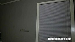 sexy ebony woman from hood strips and dances