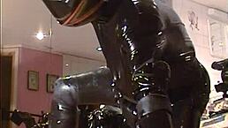 roxina rides in super hot latex