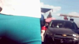 Mexican milfs masturbating with big asses on the street