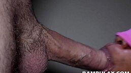 Ebony Beauty With Perfect Mouth Sucks Big White Cock To Orgasm And Creampie