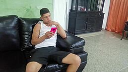 Mi hermanastro's hot homemade session with natural tits and eager licking