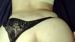 Stunning teen with big butt rides in POV