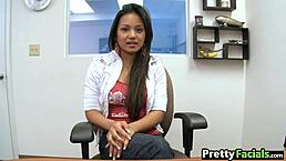 Hot Asian Lana Violet Gets Wild Fuck and Messy Facial Cumshot!