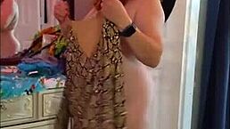 hotwife steffi dances in snake skin outfit with vibrator