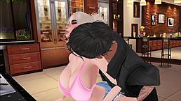 i'm sucking my stepbro's cock and riding his pussy hard as a blonde babe