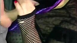 Classy babe gives intense head with cum filling her mouth