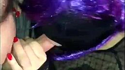 Classy babe gives intense head with cum filling her mouth