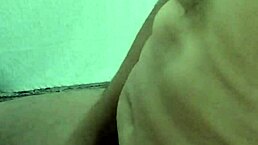 A person relaxes with a massage in the chair