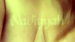 Arabic Nadiyyah Naked Teasing with Big Natural Tits! 😍