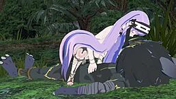 cute girl explores forest in 3d hentai