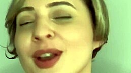 Blonde latina milf gives amateur massage leading to sex on balcony