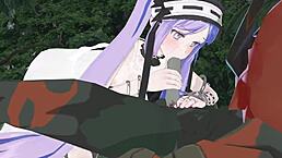 cute girl explores forest in 3d hentai