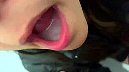 She SUCKS me in the FIRE ESCAPE and I FILL her mouth with my CUM.