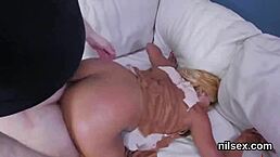 foxy teen 18+ gets harsh anal treatment in loony bin