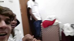 Behind the scenes with trans boys and playful couple in RJ