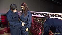 Man, this construction crew throws a wild orgy right in the warehouse!