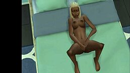 Sims 4 Small Teen Masturbates Before Work in 3D Cartoon