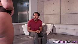 Does blonde mature skank deep throat?