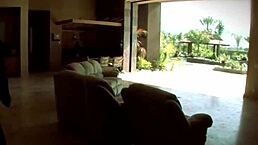 Blonde milf rides cowgirl by the pool, swollen pussy licked and rimmed.